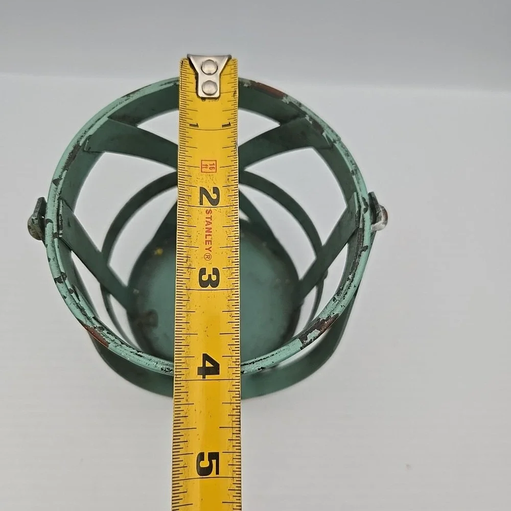 Drum‎ Style Metal Candle Holder Rustic